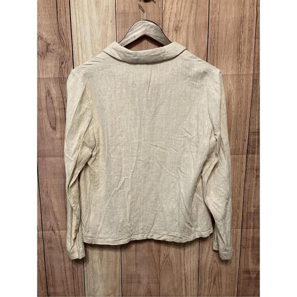 Lulus Small Inspired Element Beige Oversized Blazer jacket top - Picture 7 of 7